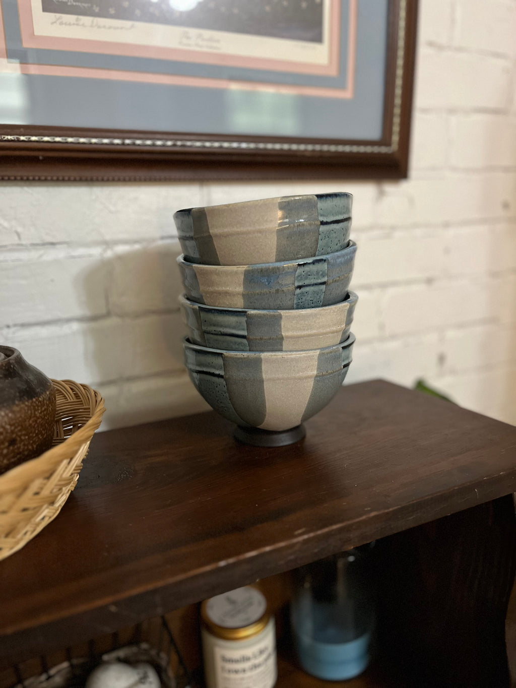 Anthropologie Stoneware Cereal Bowls (Sold as Set of 4)