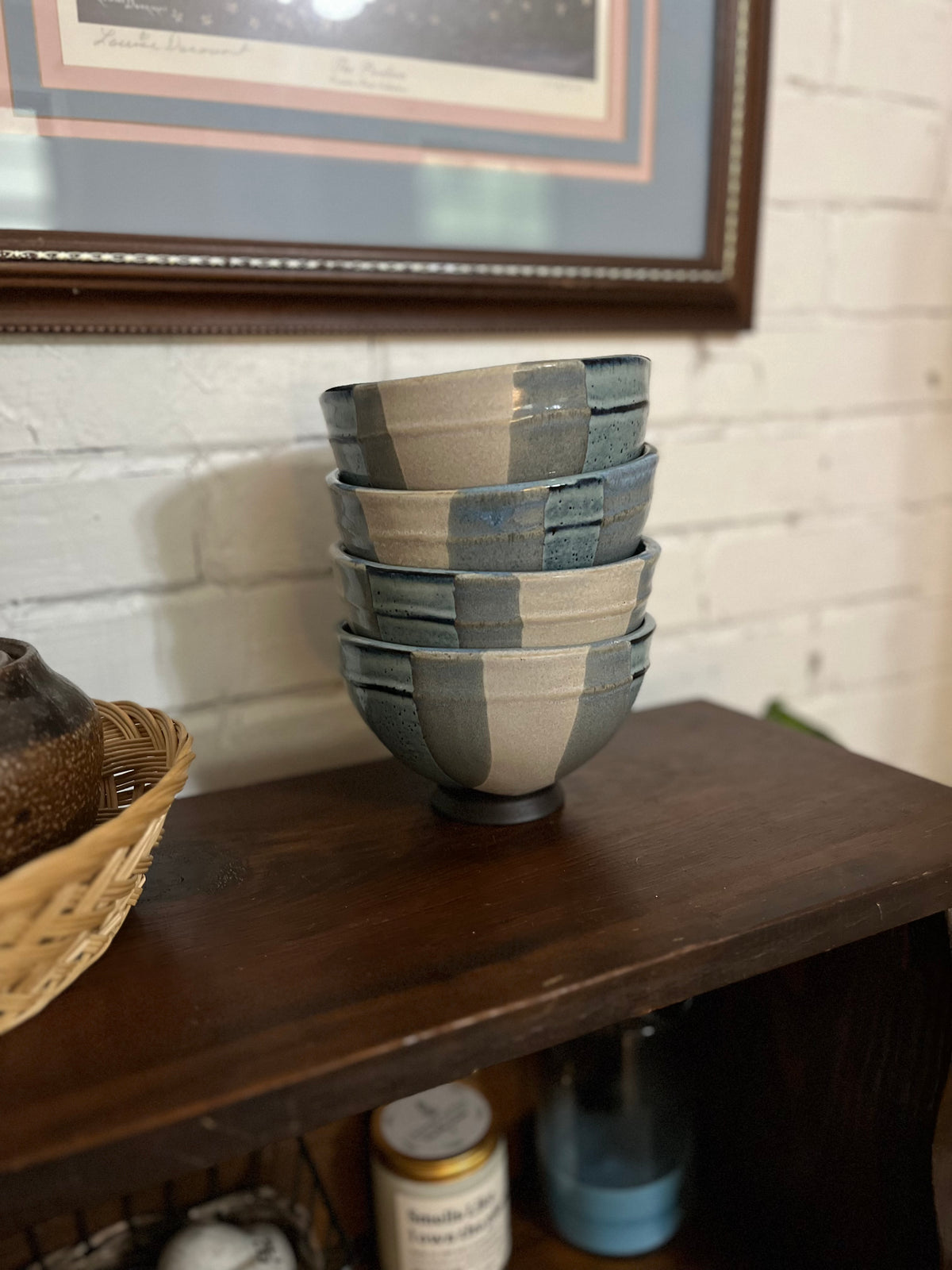 Anthropologie Stoneware Cereal Bowls (Sold as Set of 4)