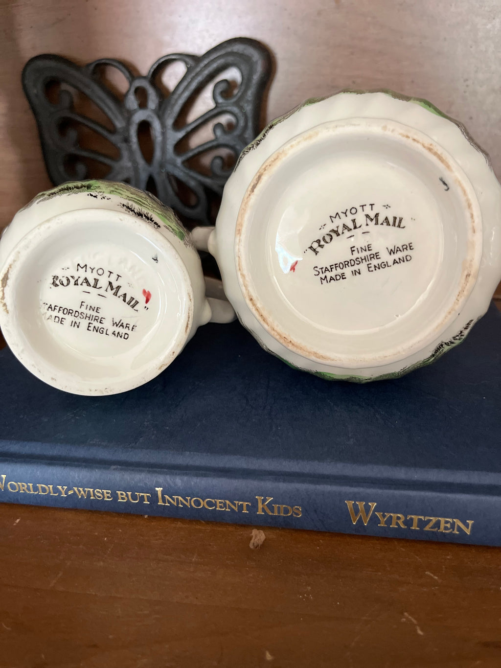 “Royal Mail” by Myott Creamer and Sugar Set (Sold as a Set)