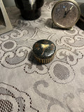 Vintage Bamboo and Straw Trinket Box