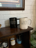 Rae Dunn “Hubby” & “Wifey” Mug Set (Sold as Set of 2)