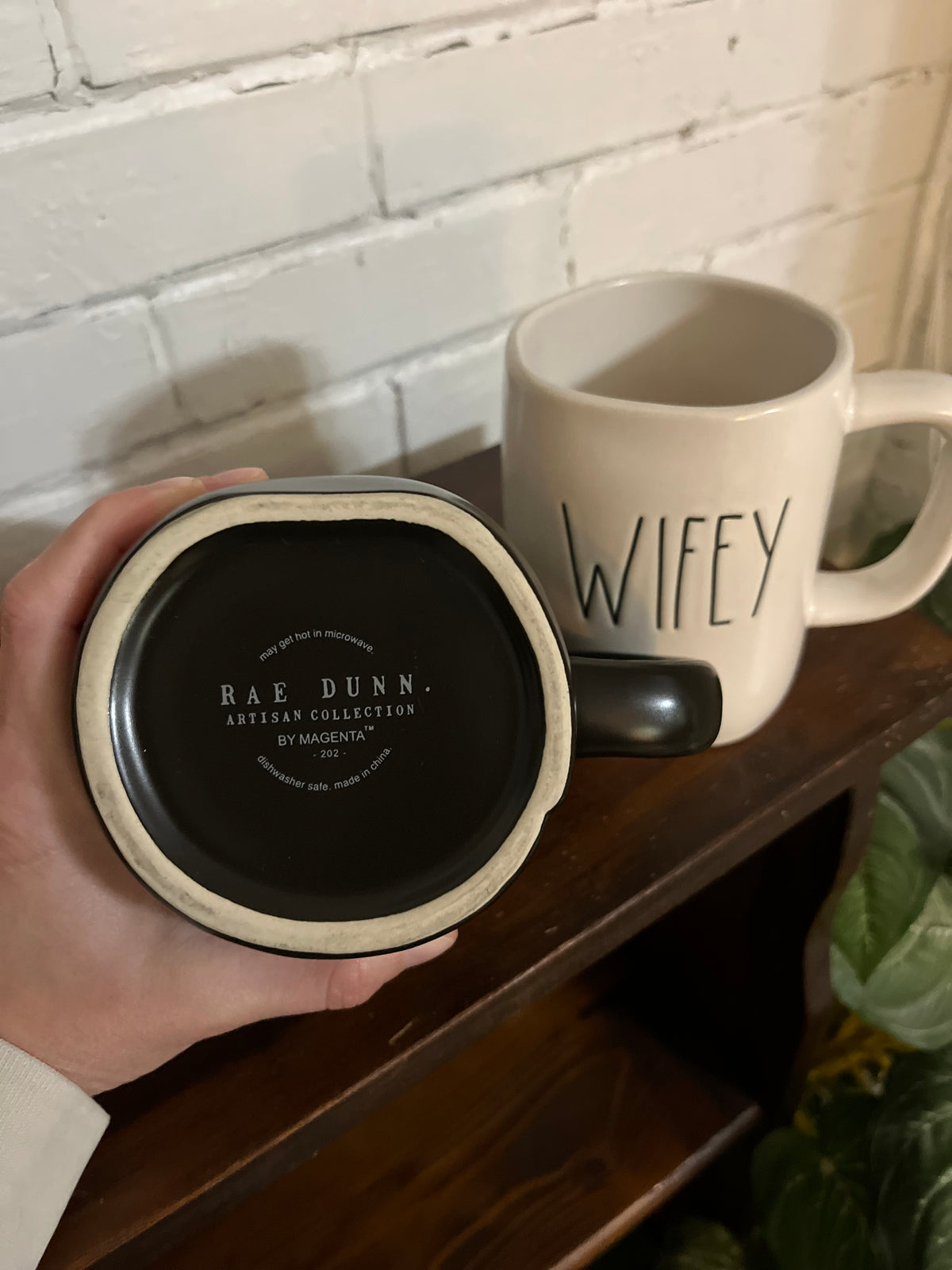 Rae Dunn “Hubby” & “Wifey” Mug Set (Sold as Set of 2)
