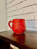 Vintage Pier 1 Poinsettia Mug