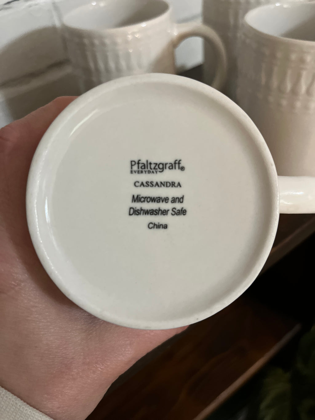 Pfaltzgraff Cassandra Mugs (Sold as Set of 4)
